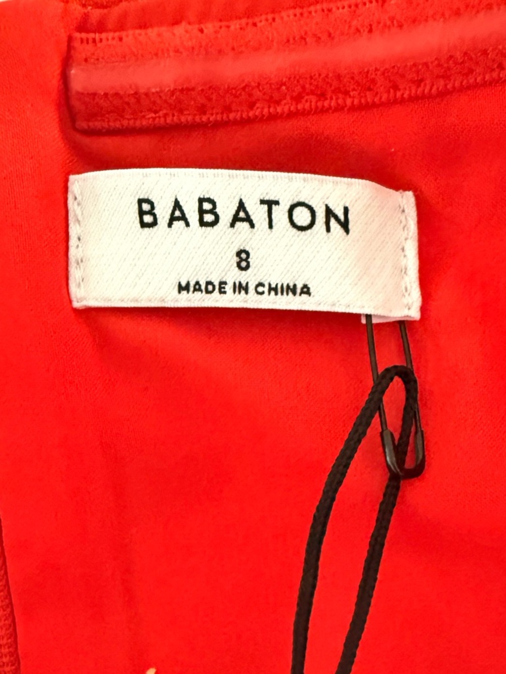 Aritzia Babaton Element Tube Top Poppy Red Rouge Orange NWT Size 8 - Picture 4 of 7